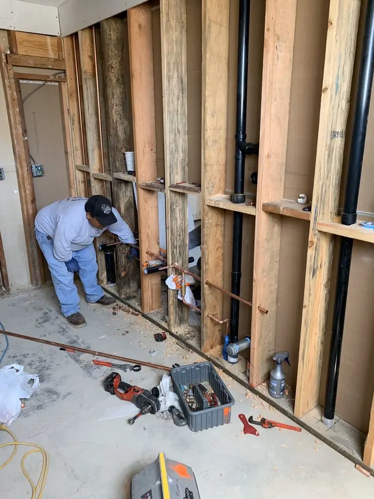 Commercial rough-in plumbing for Gas Line Repair in East Shoreham
